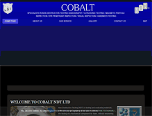 Tablet Screenshot of cobaltndt.co.uk